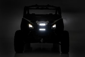Can-Am Maverick X3 Max Turbo R LED Light Kit - Grille Mount - Rough Country - 6 Can-Am Maverick X3 Max Turbo R LED Light Kit - Grille Mount - Rough Country - 6